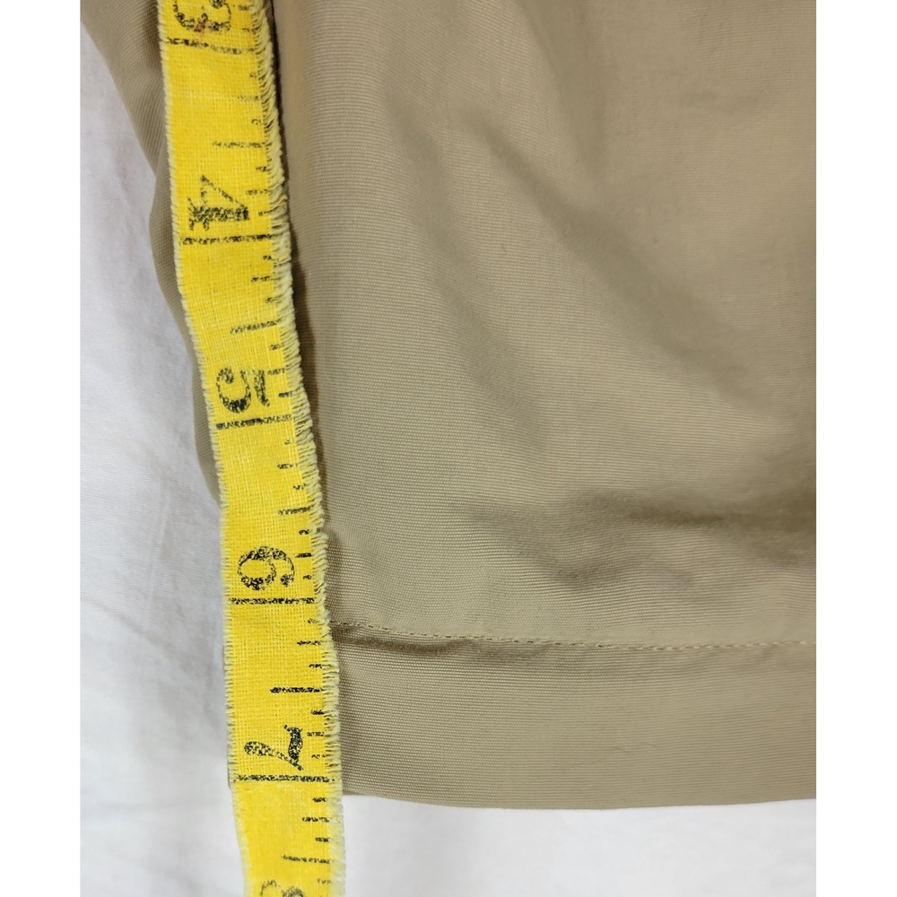 LL Bean Convertible Hiking Pants Mens XL Tan Khaki Zip Off Cargo Nylon Belted - Picture 6 of 10
